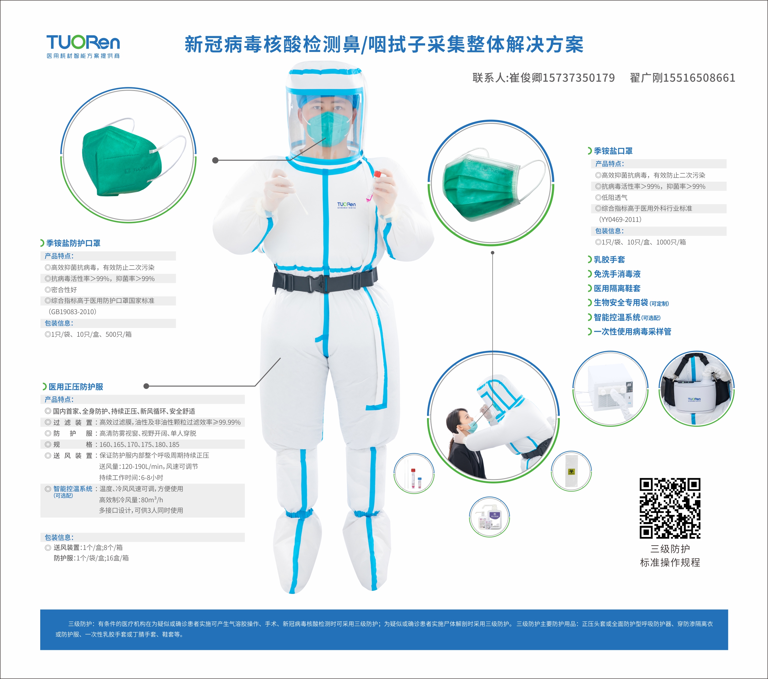 新冠核酸采樣三級(jí)防護(hù)產(chǎn)品解決方案