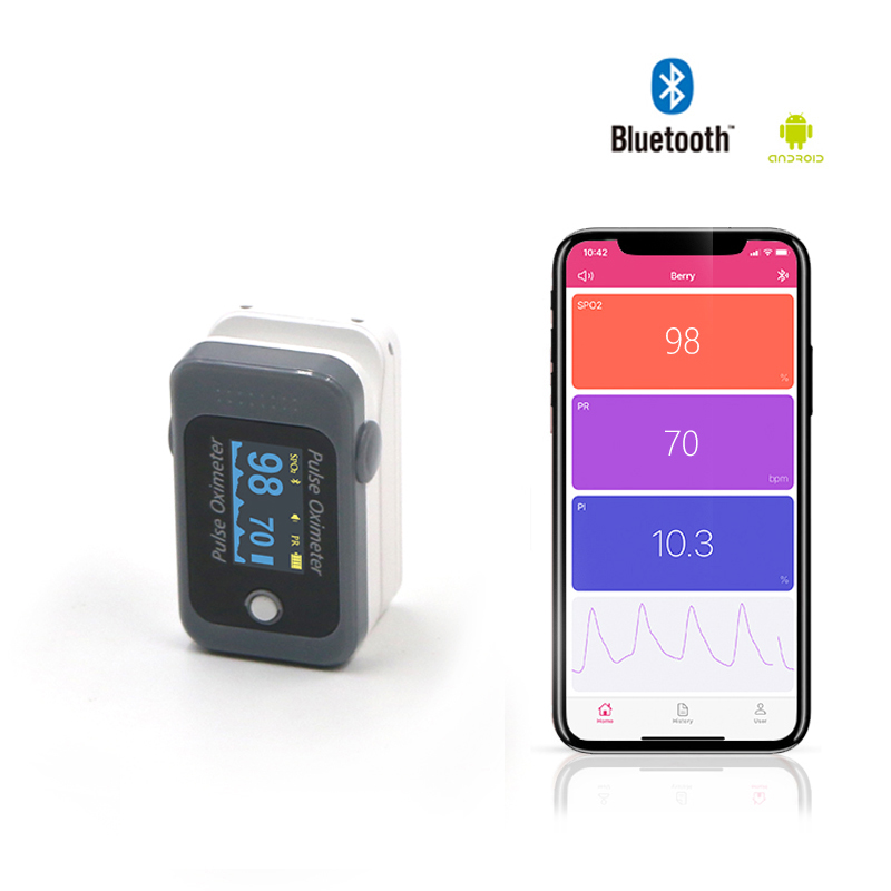 指夾式藍(lán)牙血氧儀