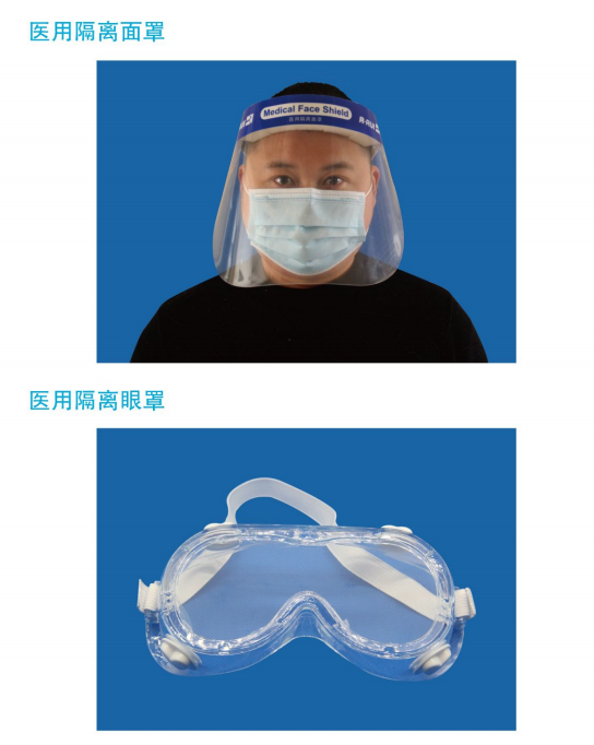 醫(yī)用隔離面罩、眼罩